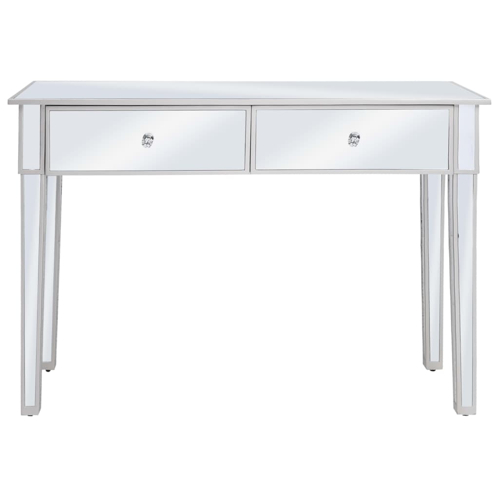 Mirrored Console Table MDF and Glass 106.5x38x76.5 cm