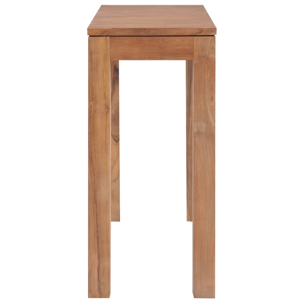 Console Table Solid Teak Wood with Natural Finish 110x35x76 cm