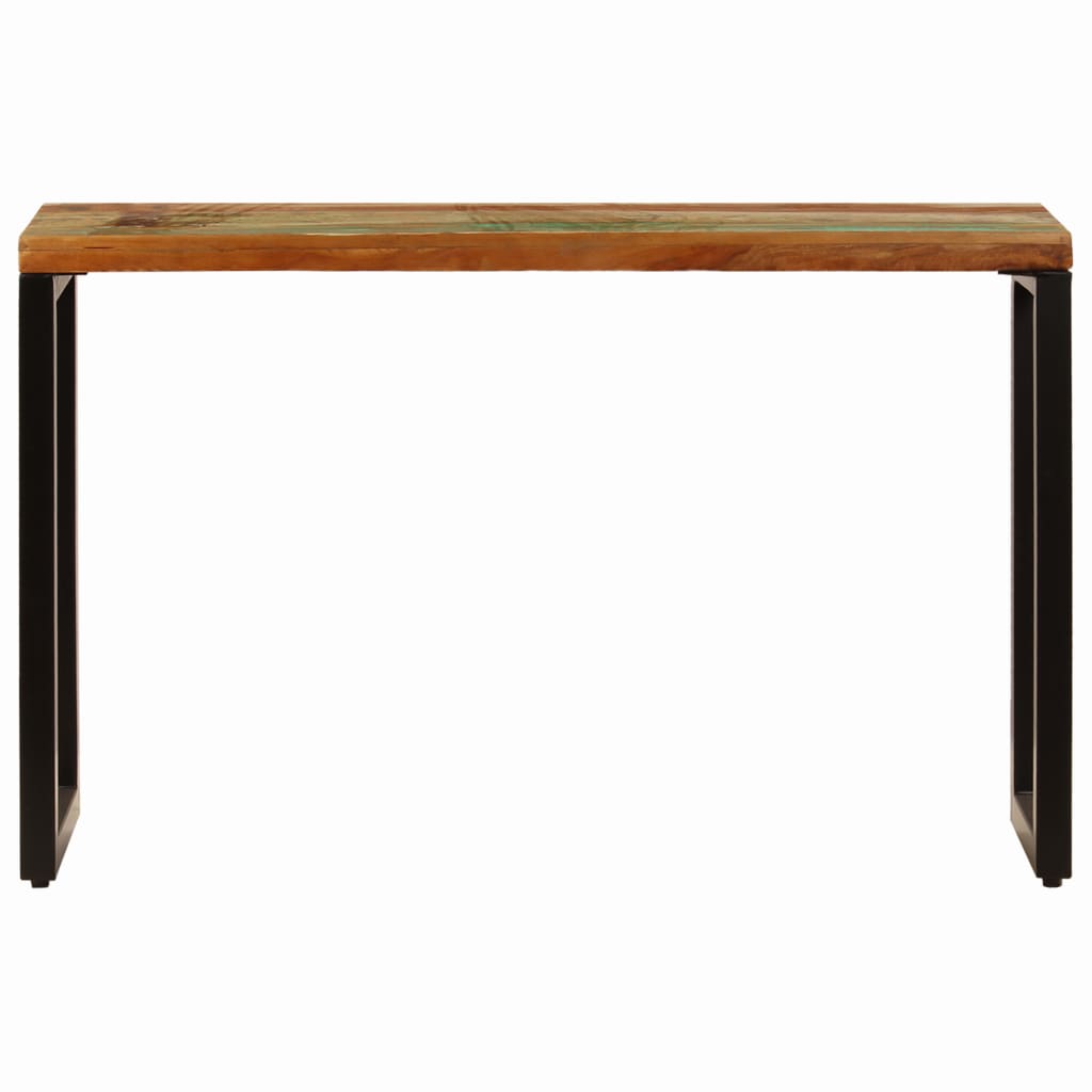 Console Table 120x35x76 cm Solid Reclaimed Wood and Steel