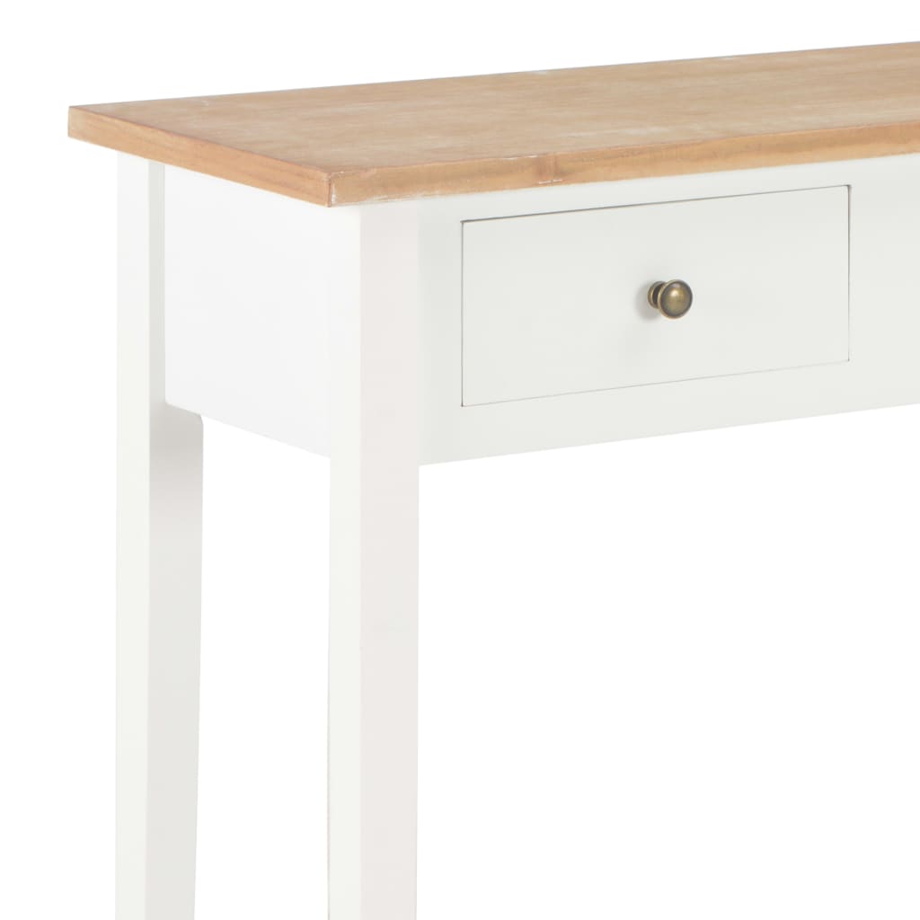 Dressing Console Table White 79x30x74 cm Wood