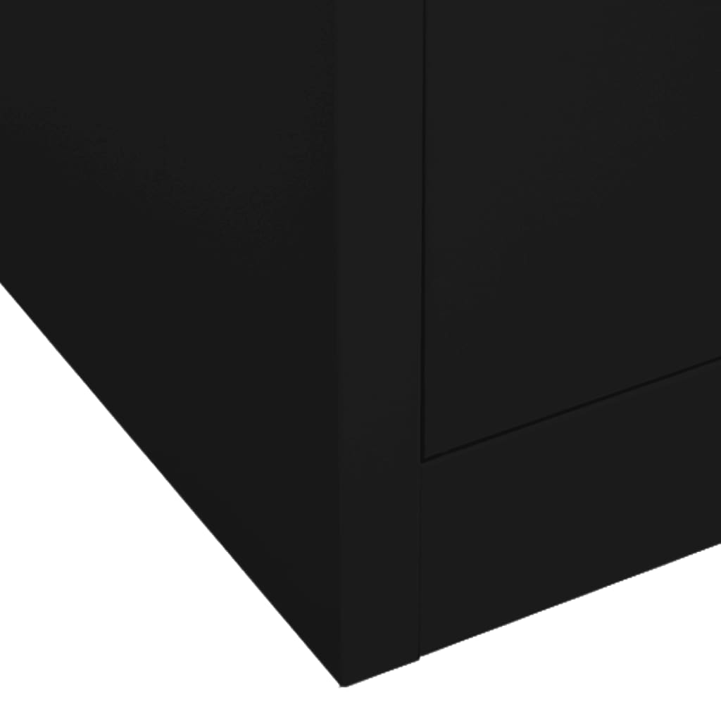 Wardrobe Black 80x50x180 cm Steel