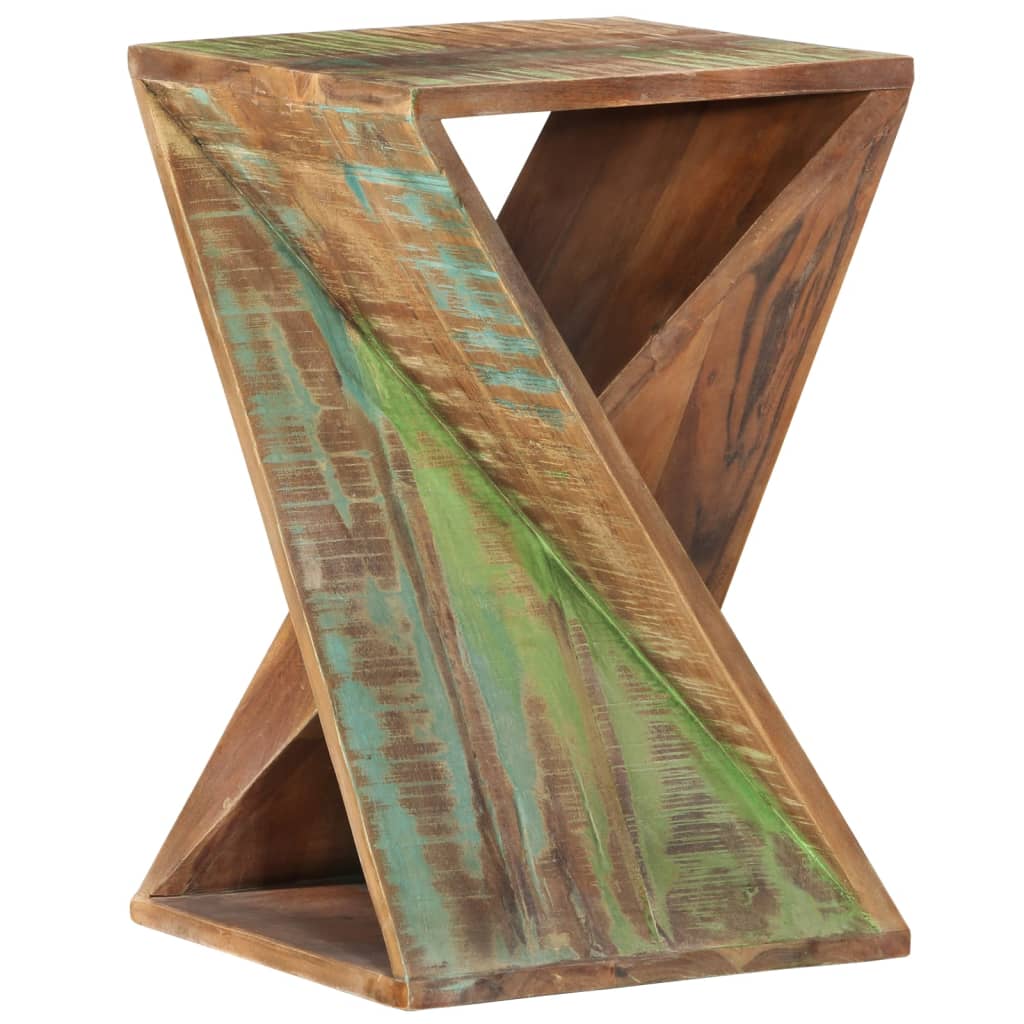 Side Table 35x35x55 cm Solid Wood Reclaimed