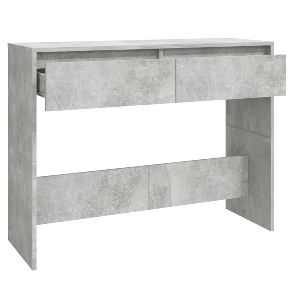 Console Table Concrete Grey 100x35x76.5 cm Engineered Wood