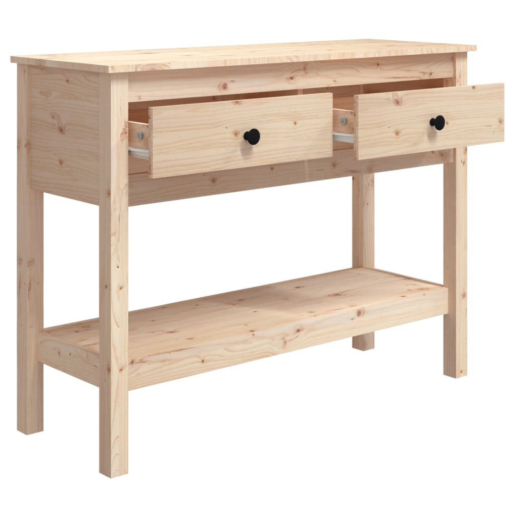 Console Table 100x35x75 cm Solid Wood Pine