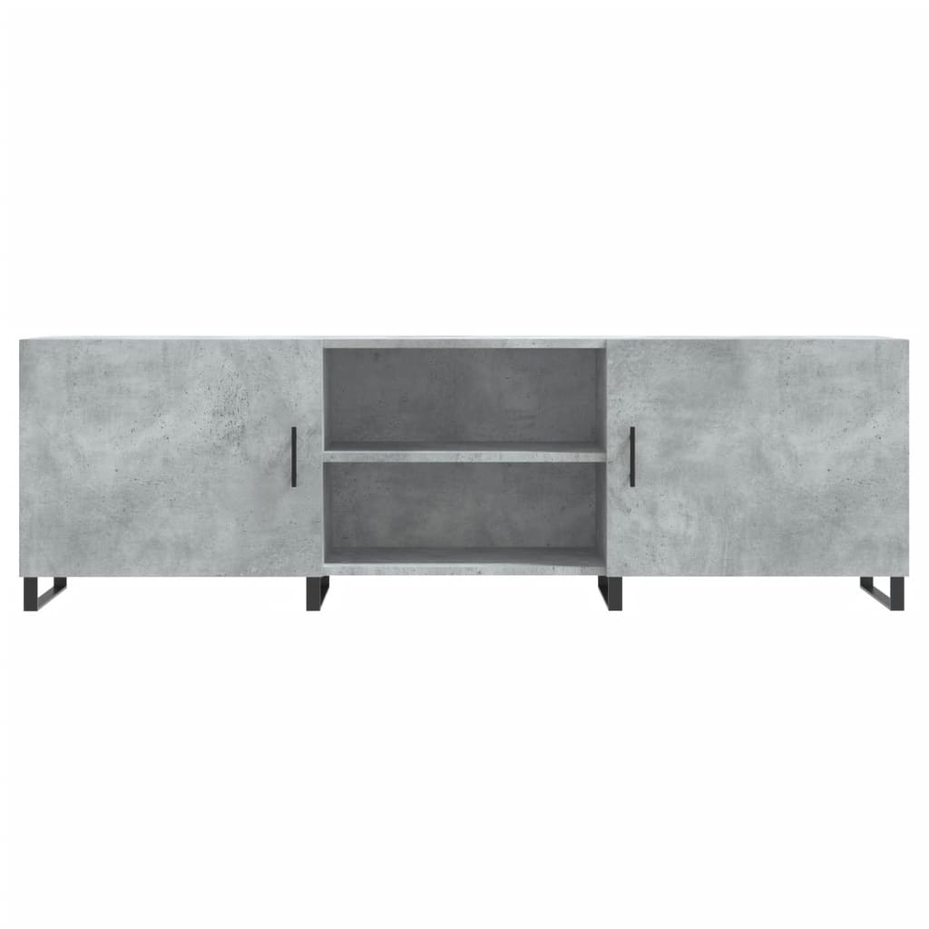 TV Cabinet Concrete Grey 150x30x50 cm Engineered Wood