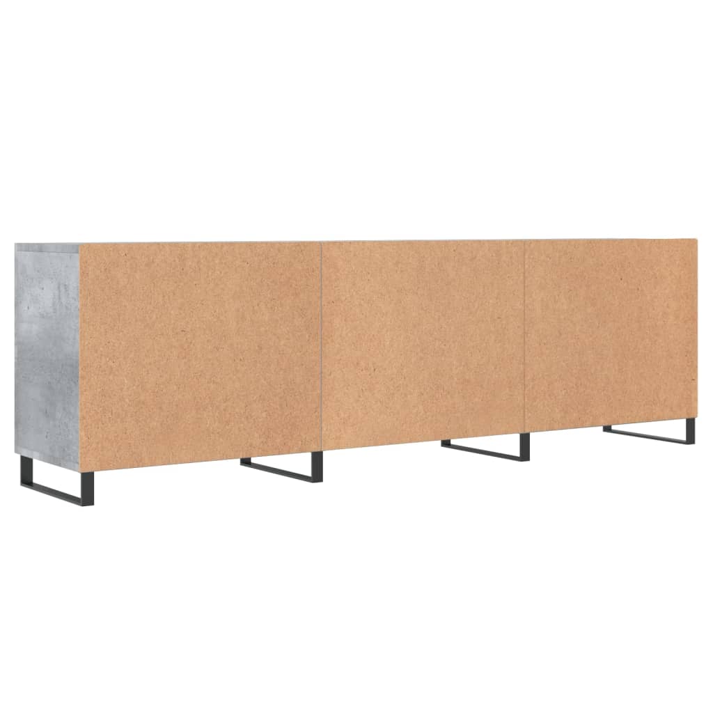 TV Cabinet Concrete Grey 150x30x50 cm Engineered Wood