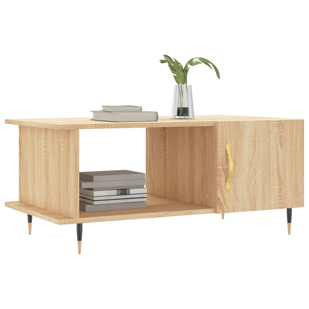 Coffee Table Sonoma Oak 90x50x40 cm Engineered Wood