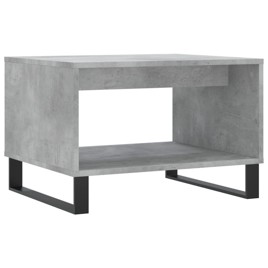 Coffee Table Concrete Grey 60x50x40 cm Engineered Wood