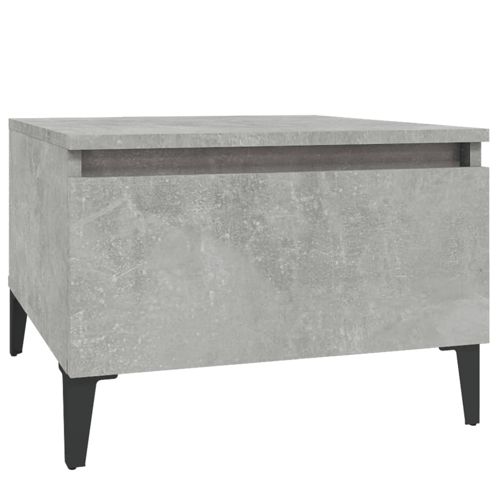 Side Tables 2 pcs Concrete Grey 50x46x35 cm Engineered Wood