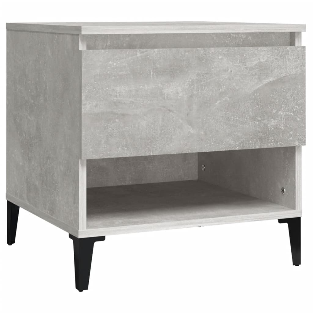 Side Tables 2 pcs Concrete Grey 50x46x50 cm Engineered Wood