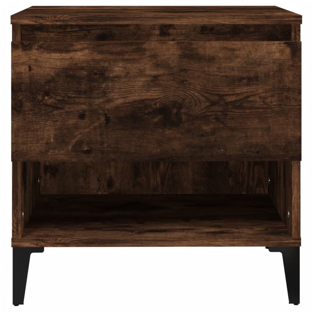 Side Table Smoked Oak 50x46x50 cm Engineered Wood