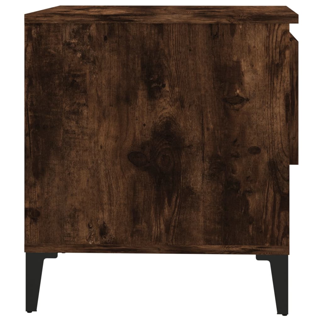 Side Table Smoked Oak 50x46x50 cm Engineered Wood
