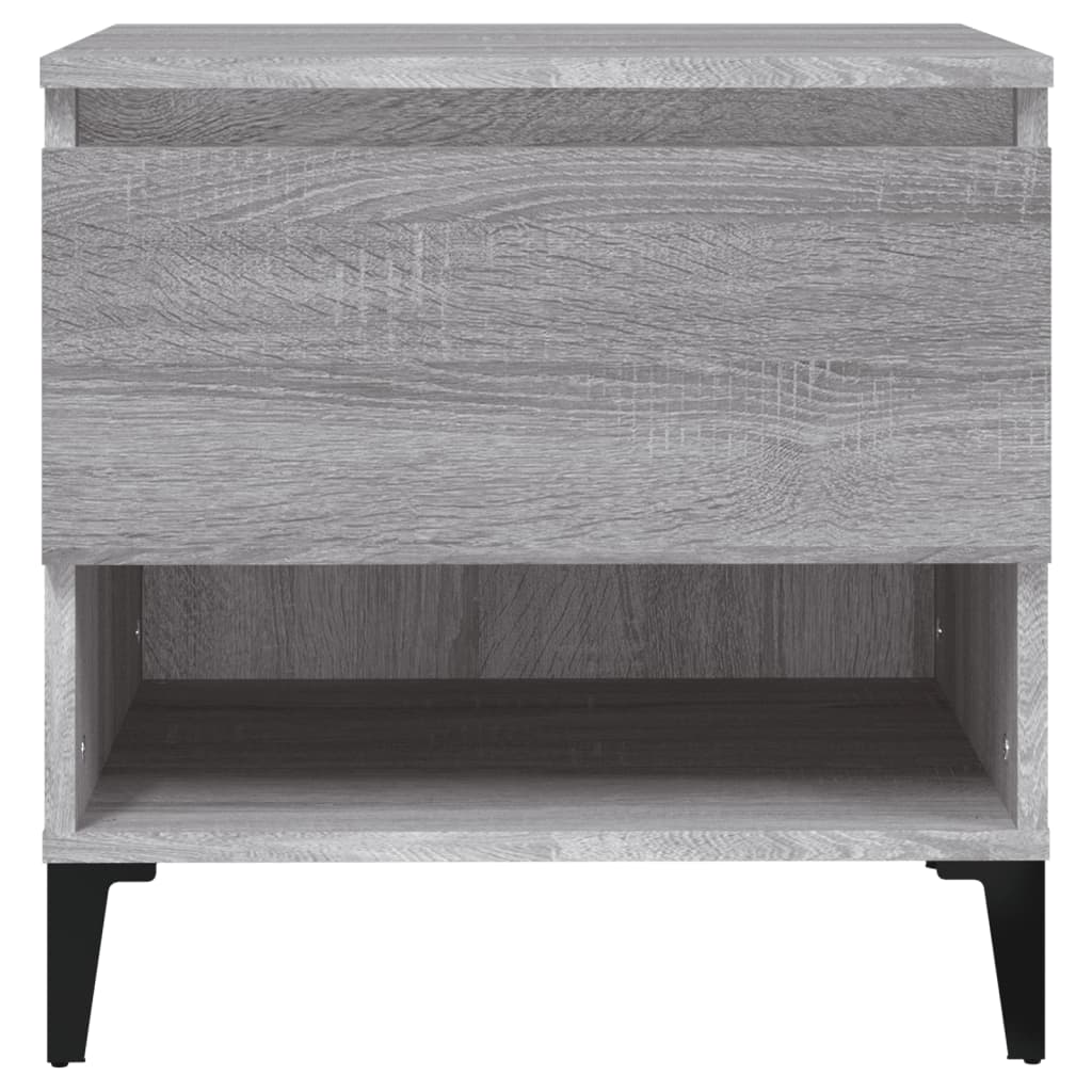 Side Table Grey Sonoma 50x46x50 cm Engineered Wood