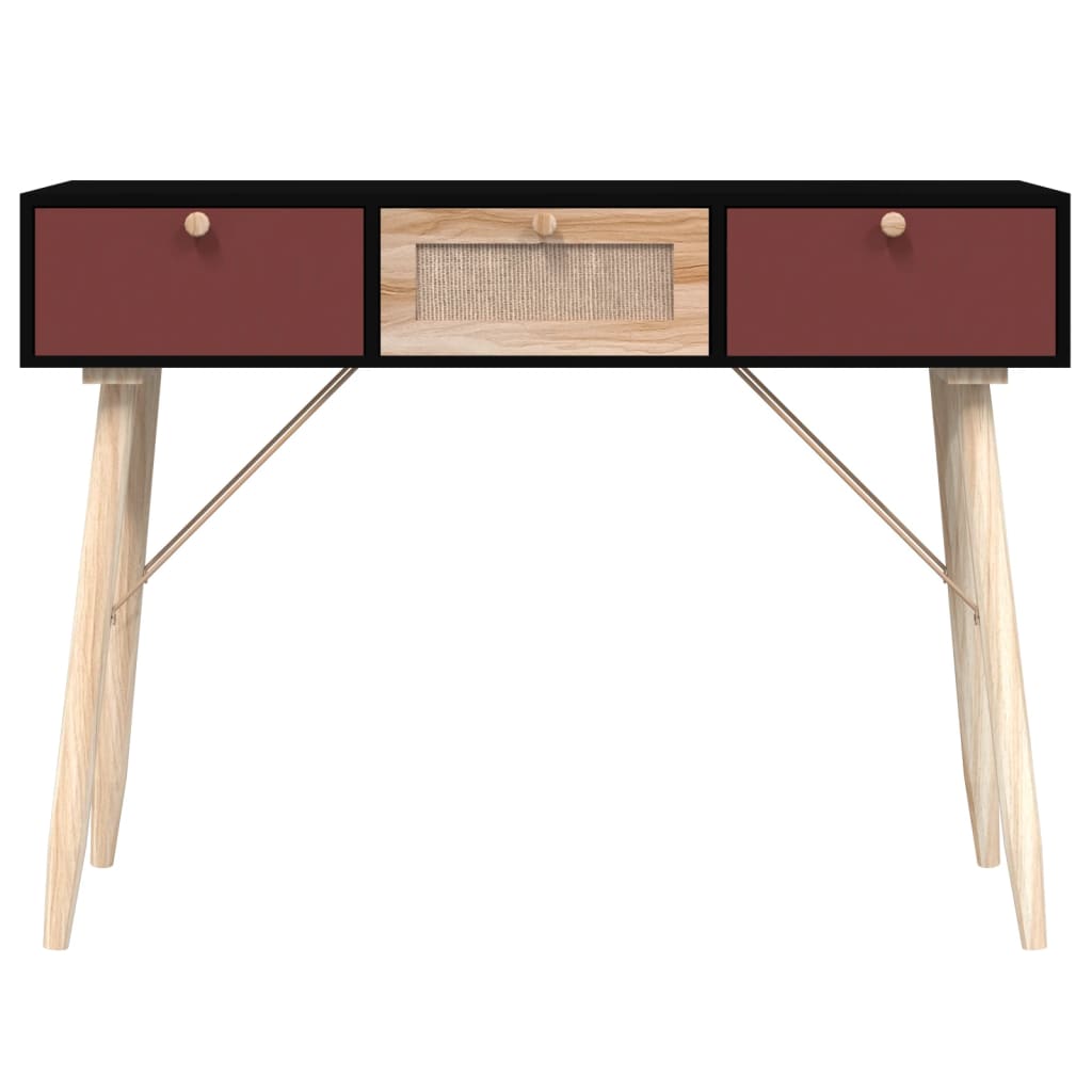 Console Table with Drawers 105x30x75 cm Engineered Wood