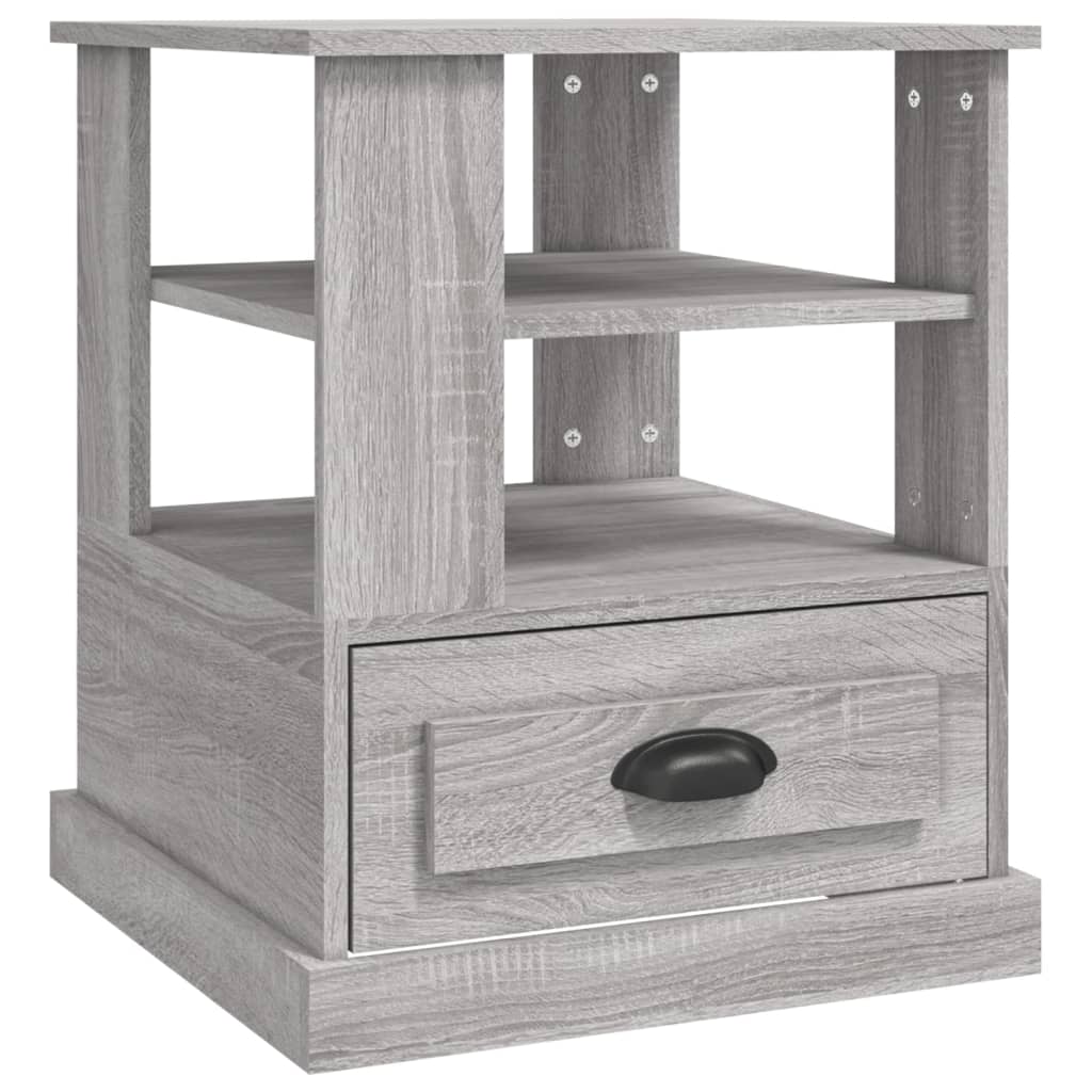 Side Table Grey Sonoma 50x50x60 cm Engineered Wood