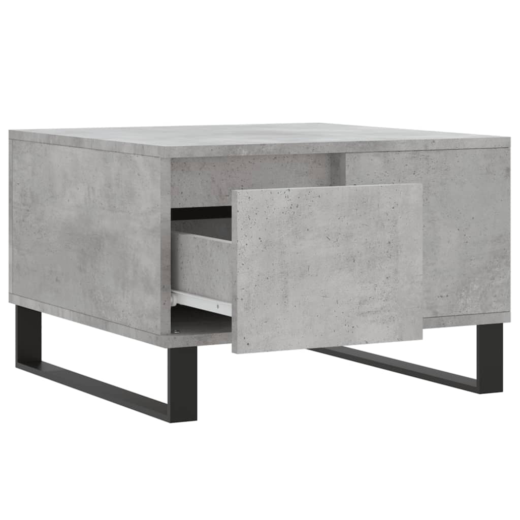 Coffee Table Concrete Grey 55x55x36.5 cm Engineered Wood