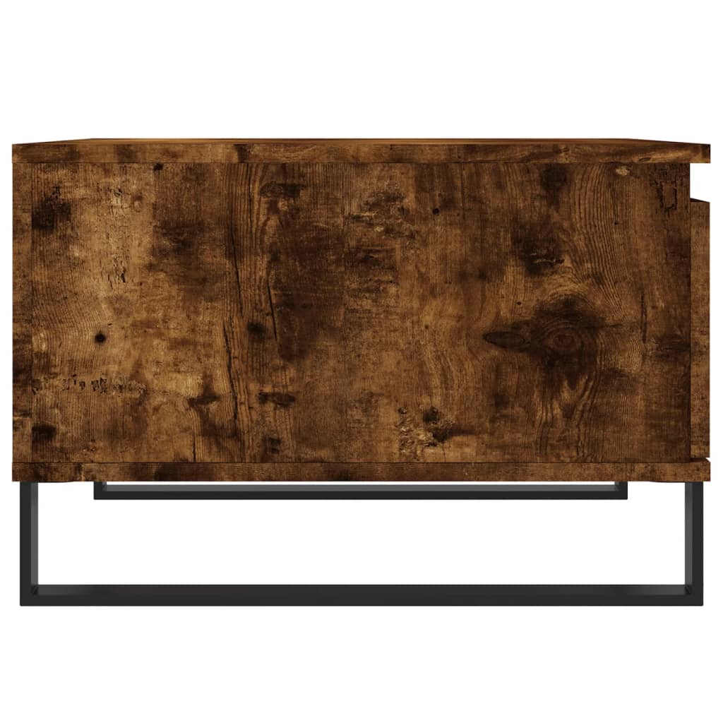 Coffee Table Smoked Oak 55x55x36.5 cm Engineered Wood