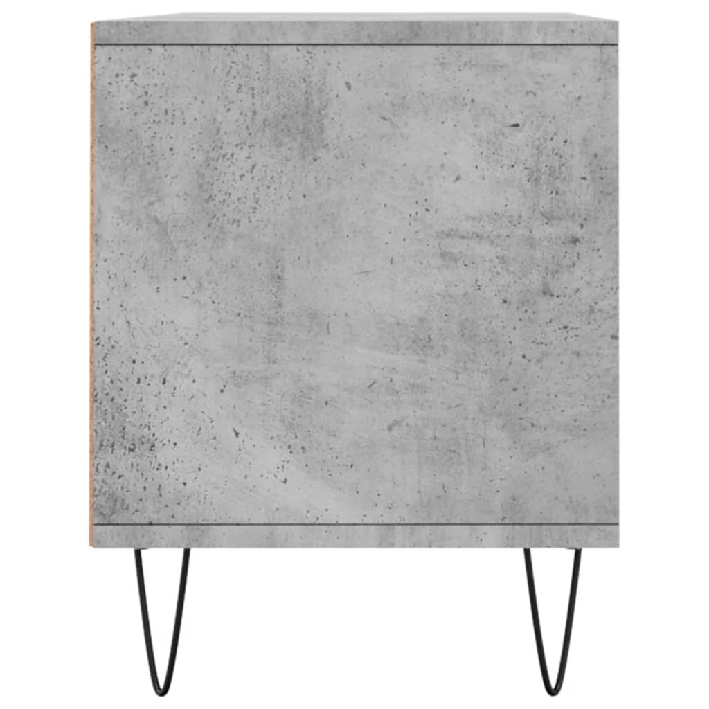 TV Cabinet Concrete Grey 100x34.5x44.5 cm Engineered Wood