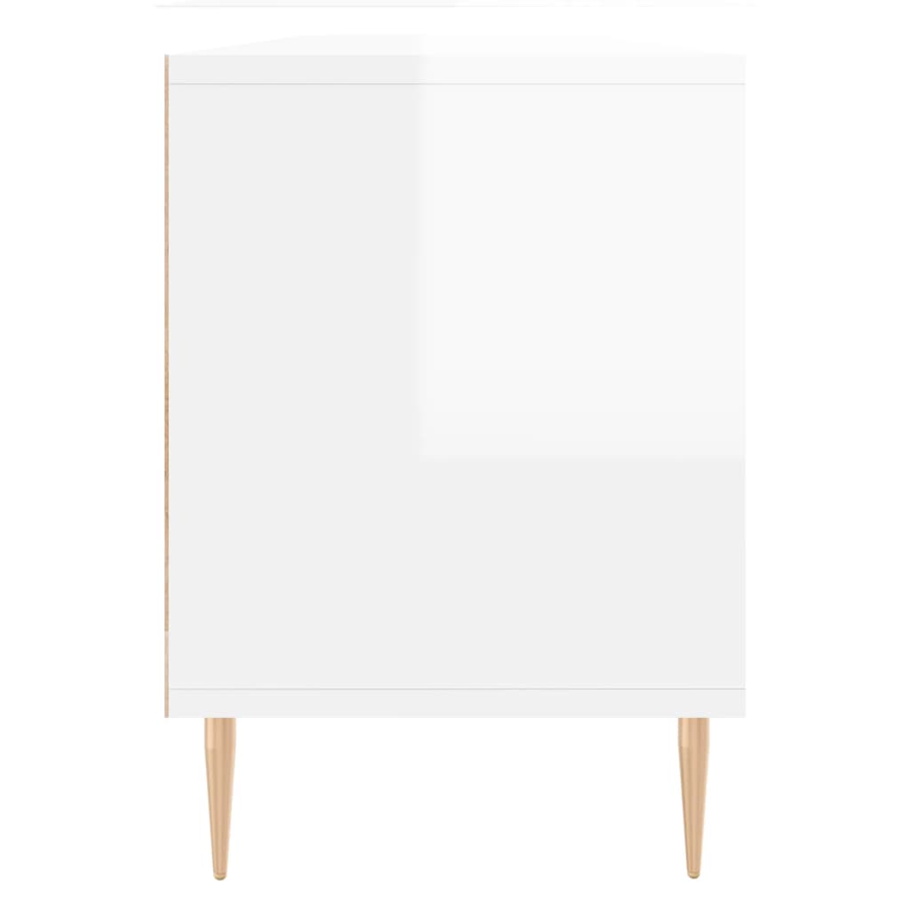 TV Cabinet High Gloss White 150x30x44.5 cm Engineered Wood