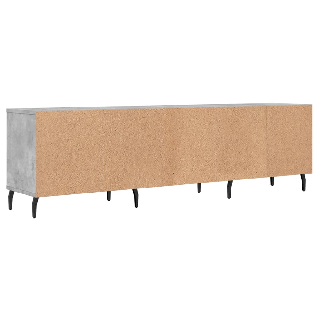 TV Cabinet Concrete Grey 150x30x44.5 cm Engineered Wood