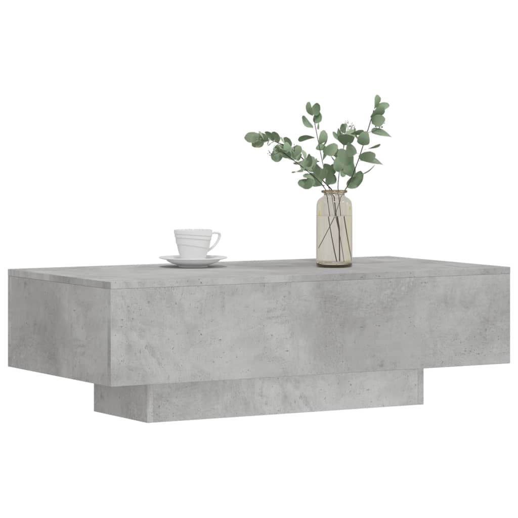 Coffee Table Concrete Grey 100x49.5x31 cm Engineered Wood