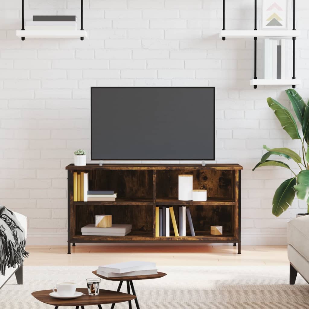 TV Cabinet Smoked Oak 100x40x50 cm Engineered Wood