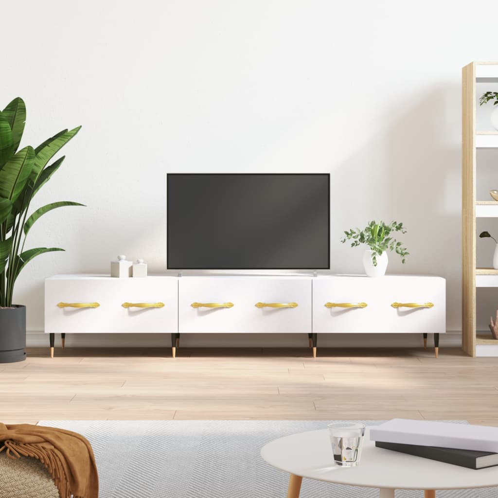 TV Cabinet White 150x36x30 cm Engineered Wood