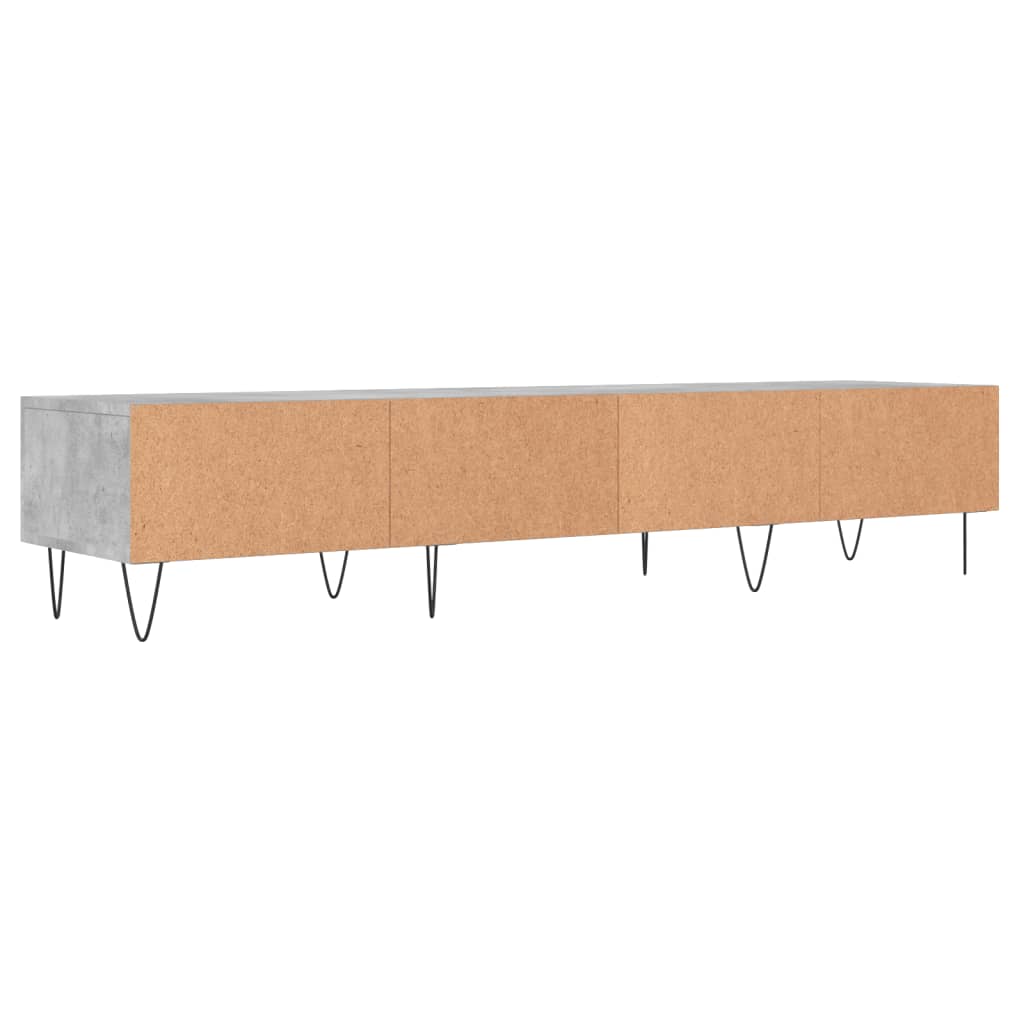 TV Cabinet Concrete Grey 150x36x30 cm Engineered Wood